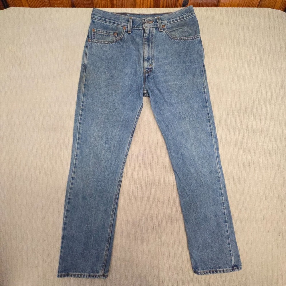 Vintage Levis 505 Jeans Mens 32x30 Blue Straight Leg Denim Regular Fit Y2K 90s